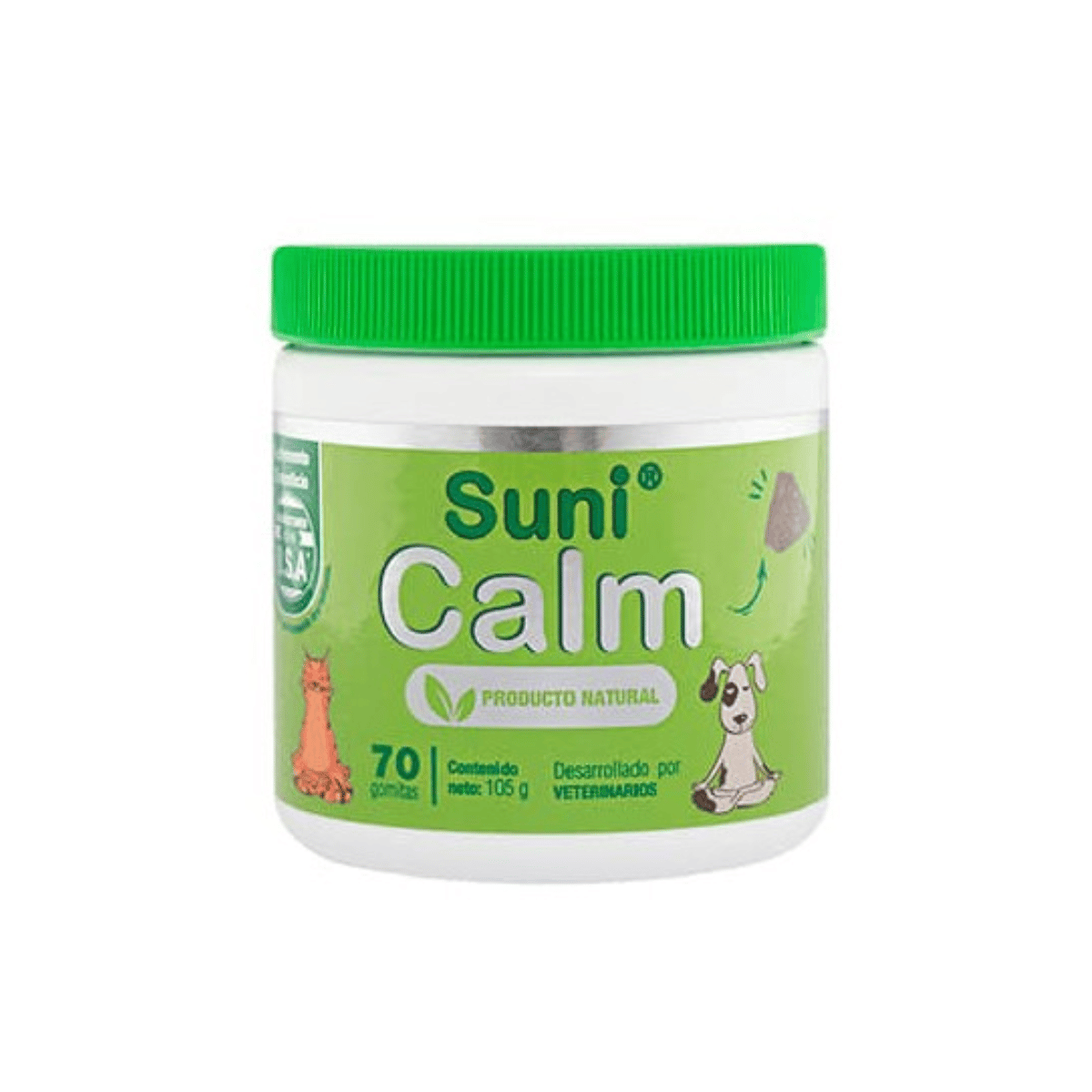 Sunicalm Calmante Natural Para Perros Y Gatos 70 Gomitas