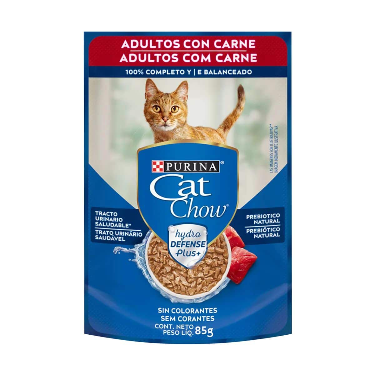 Cat Chow Adultos Carne Sobre 85 Gr