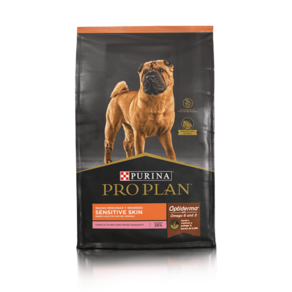 Pro Plan Sensitive Skin Salmón Raza Mediana Grande 12 Kg