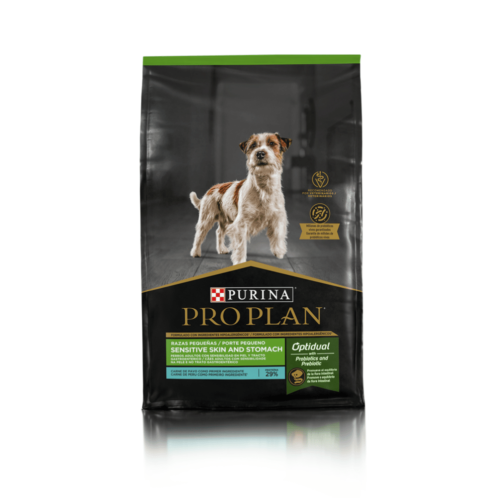 Purina Pro Plan Dog Sensitive Skin And Stomach Raza Pequeña 3 Kg