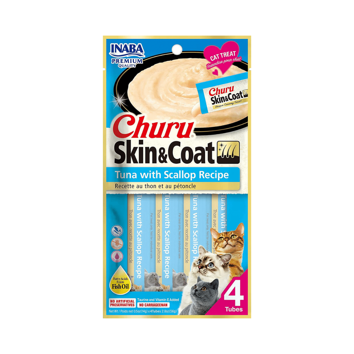 Churu Skin Coat Atún Con Ostión 4 Tubos