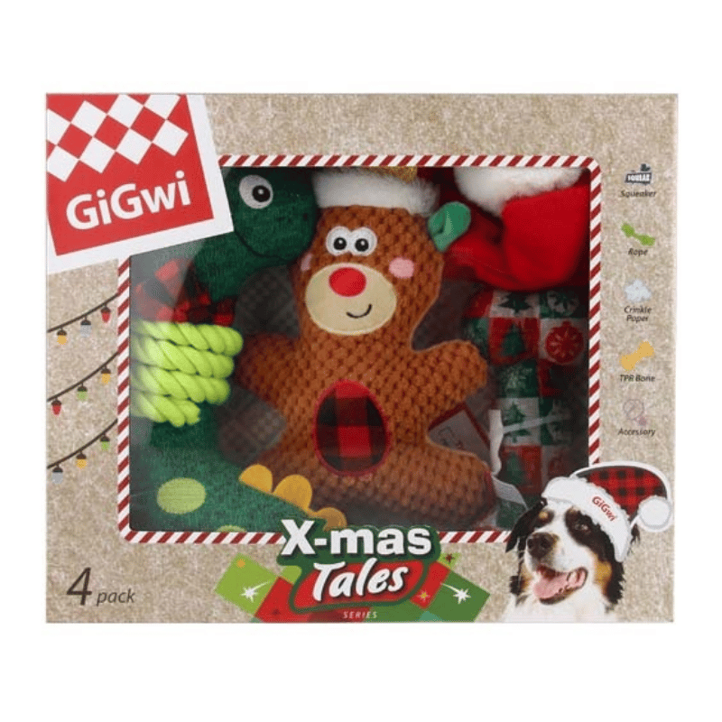 Gigwi Pack Navideño Para Perros - Talla M/L