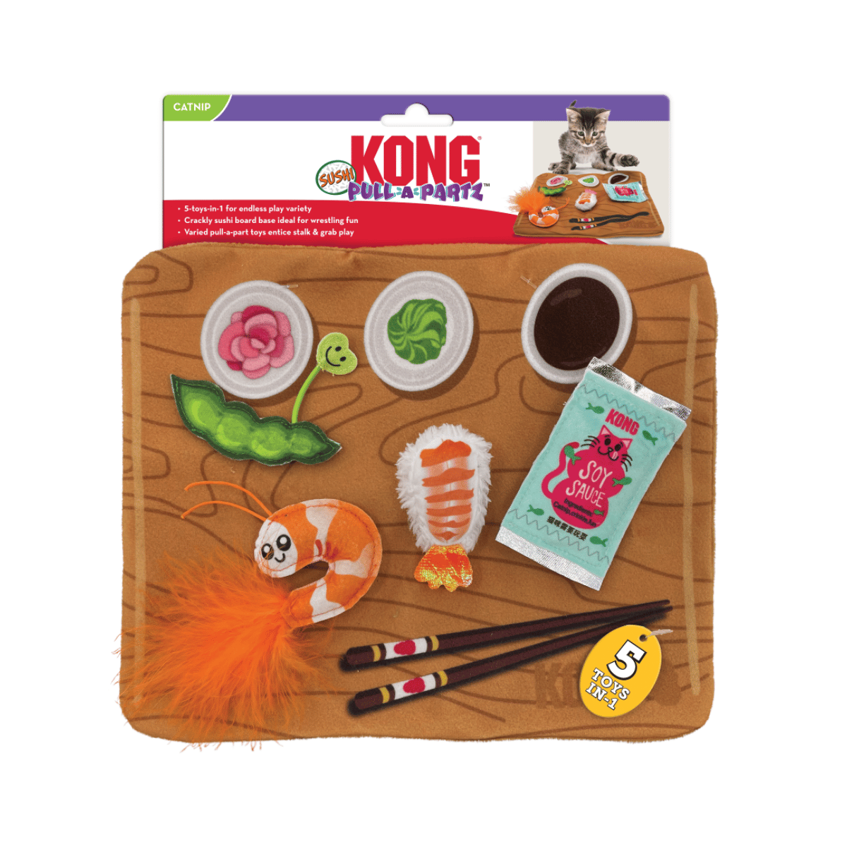 Kong Pull-A-Partz Sushi