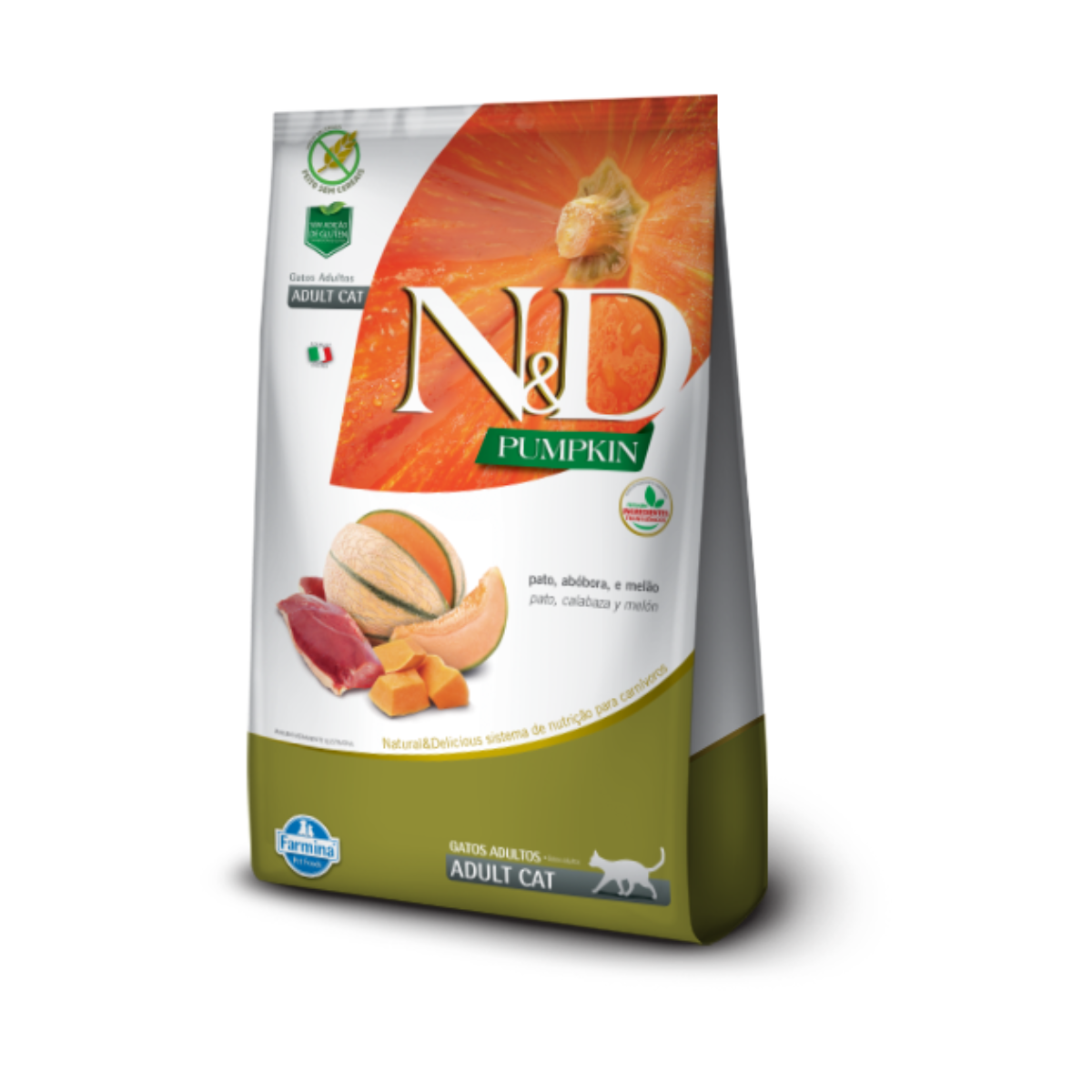 N&D Pumpkin Pato Melón Gato Castrado 1,5 Kg