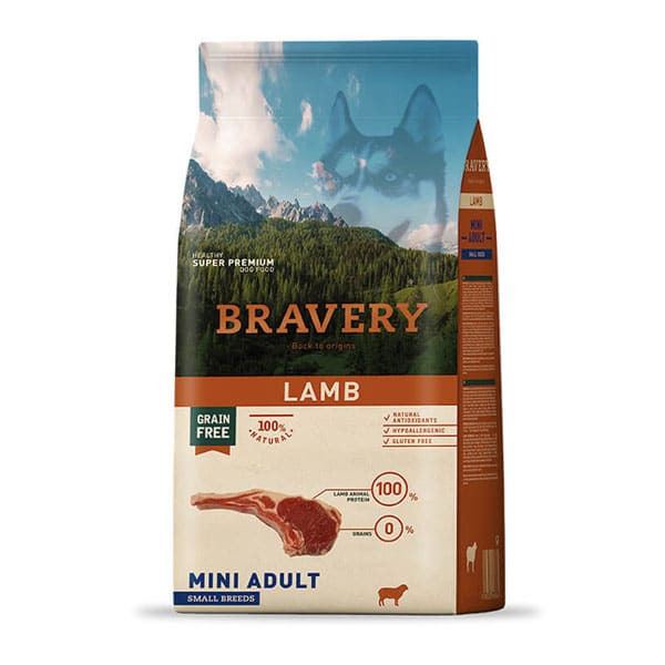 Bravery Cordero Mini Adulto Raza Pequeña 2 Kg