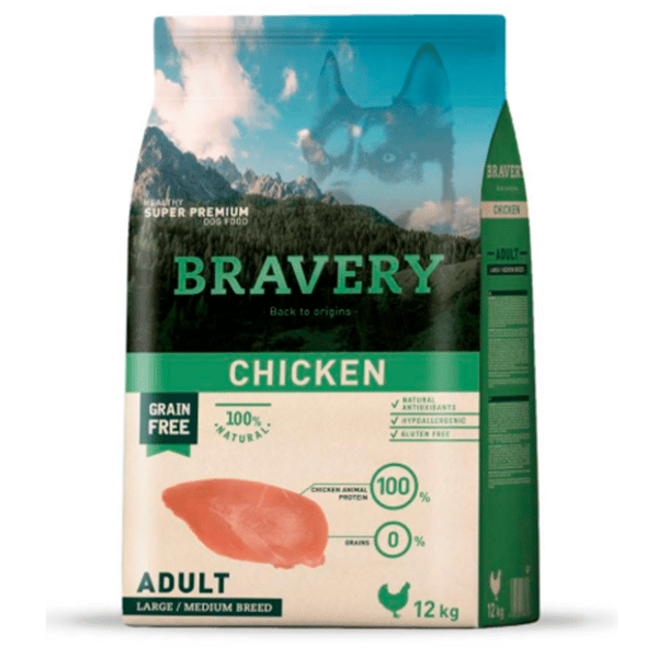 Bravery Pollo Adulto Large/Medium Breeds 12 Kg