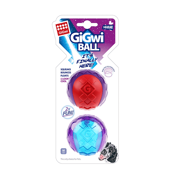 Gigwi Pelota Squeaker Tamaño M 2 Piezas