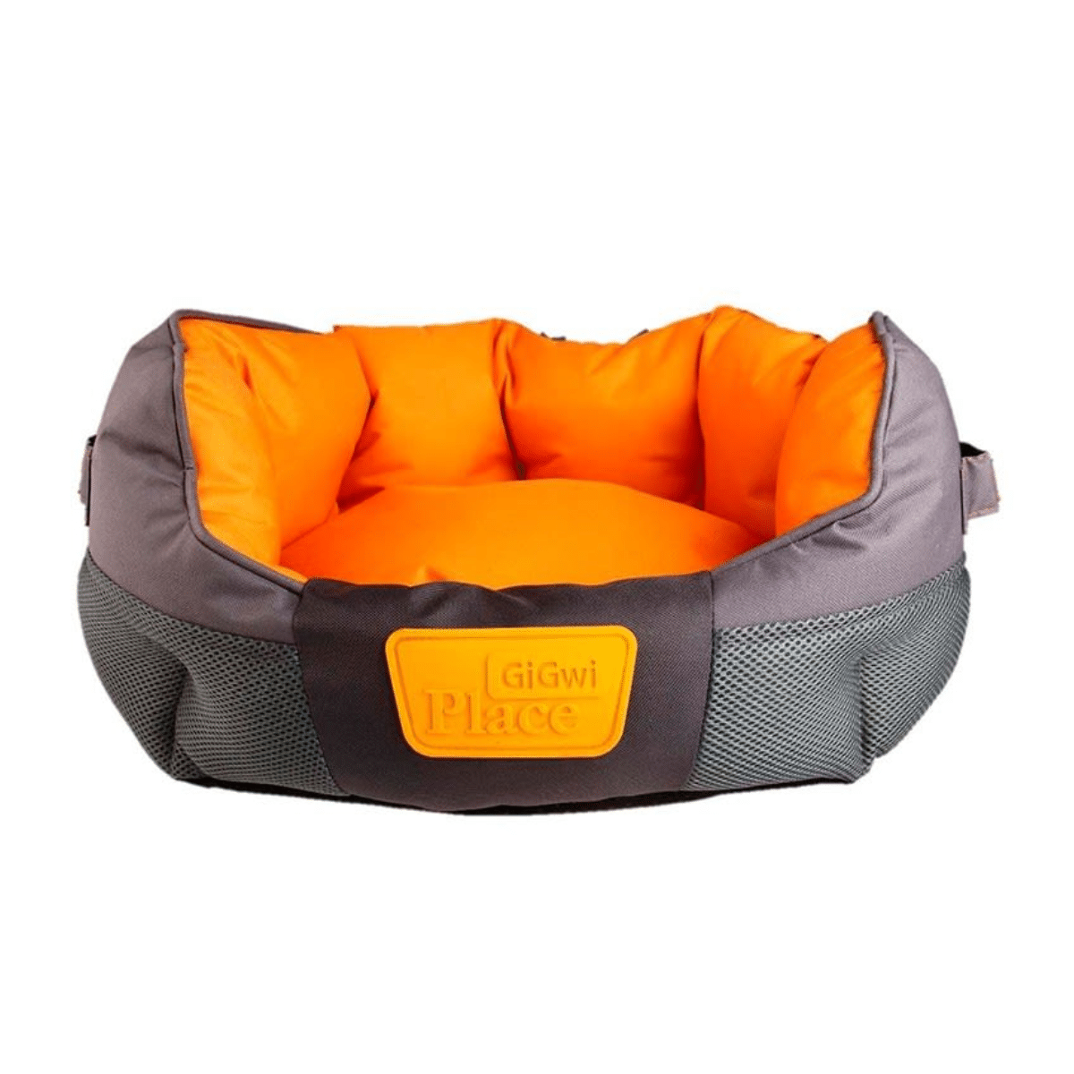 Gigwi Cama Naranja Gris Redonda Talla M
