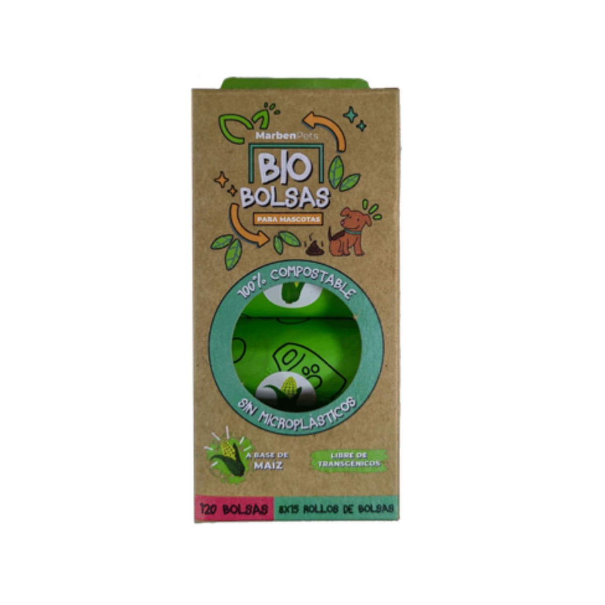 Bio Bolsas Marben Pets 8 Rollos
