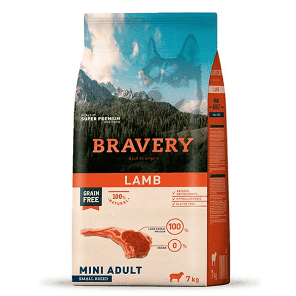 Bravery Cordero Mini Adulto Raza Pequeña 7 Kg