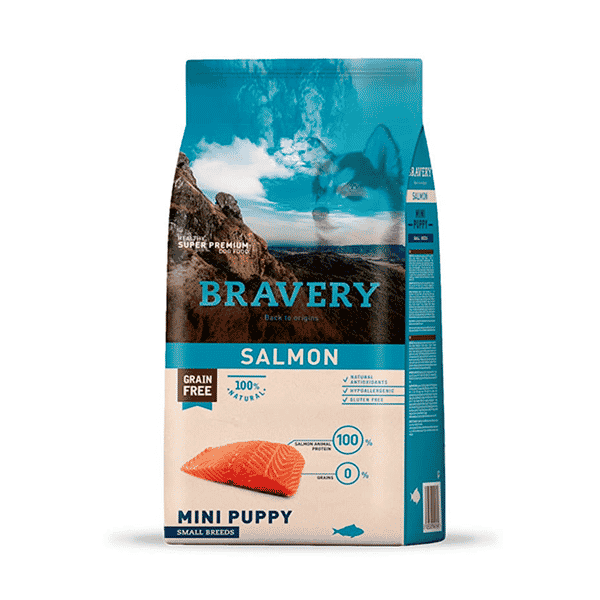Bravery Salmon Mini Puppy Raza Pequeña 7 Kg