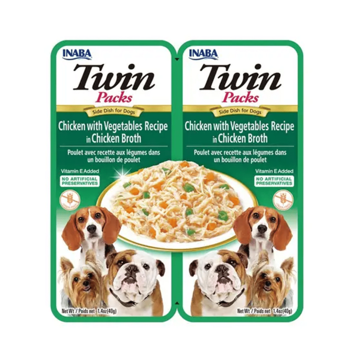 Churu Twin Pack Pollo con Vegetales Para Perros