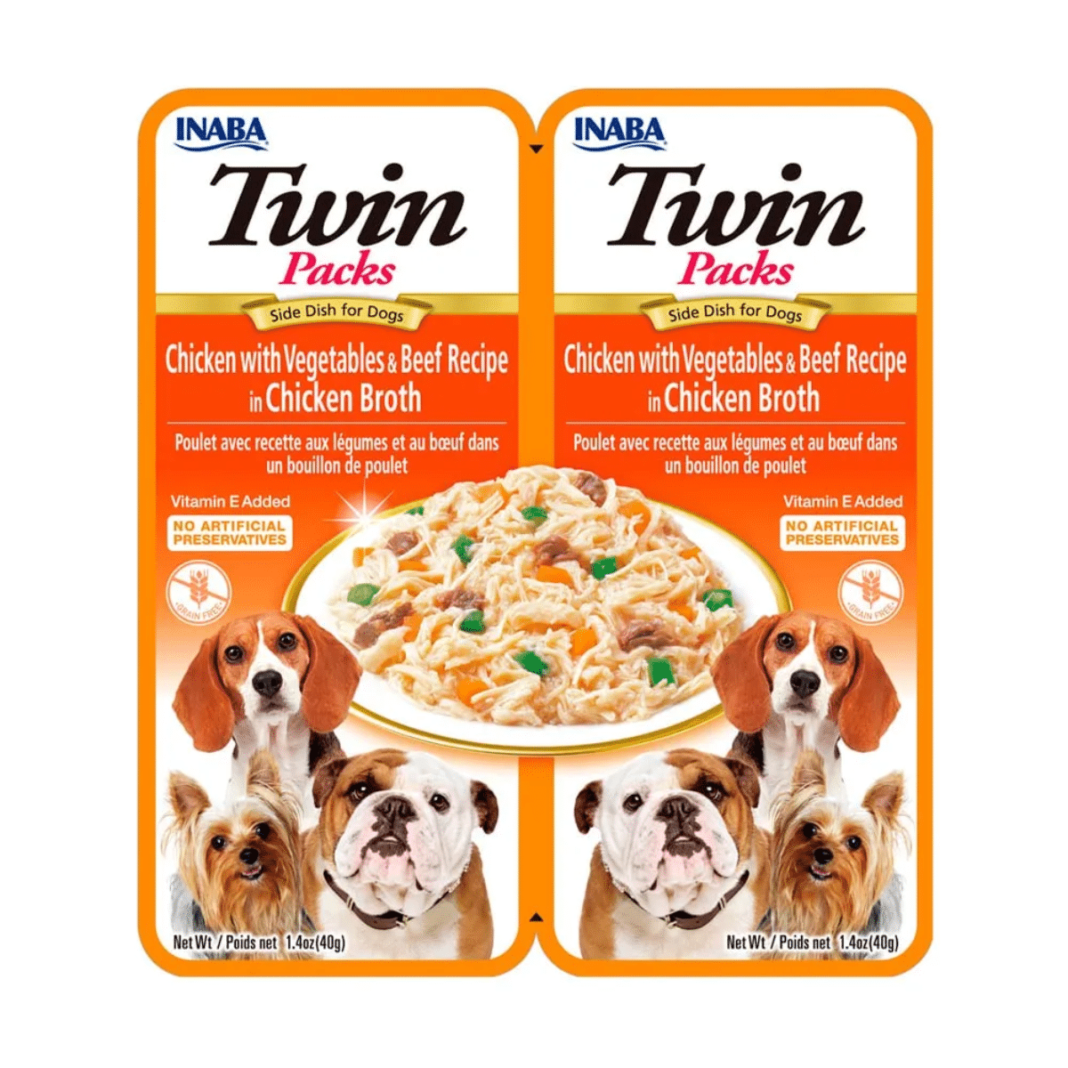 Churu Twin Pack Pollo con Vegetales y Carne Para Perros
