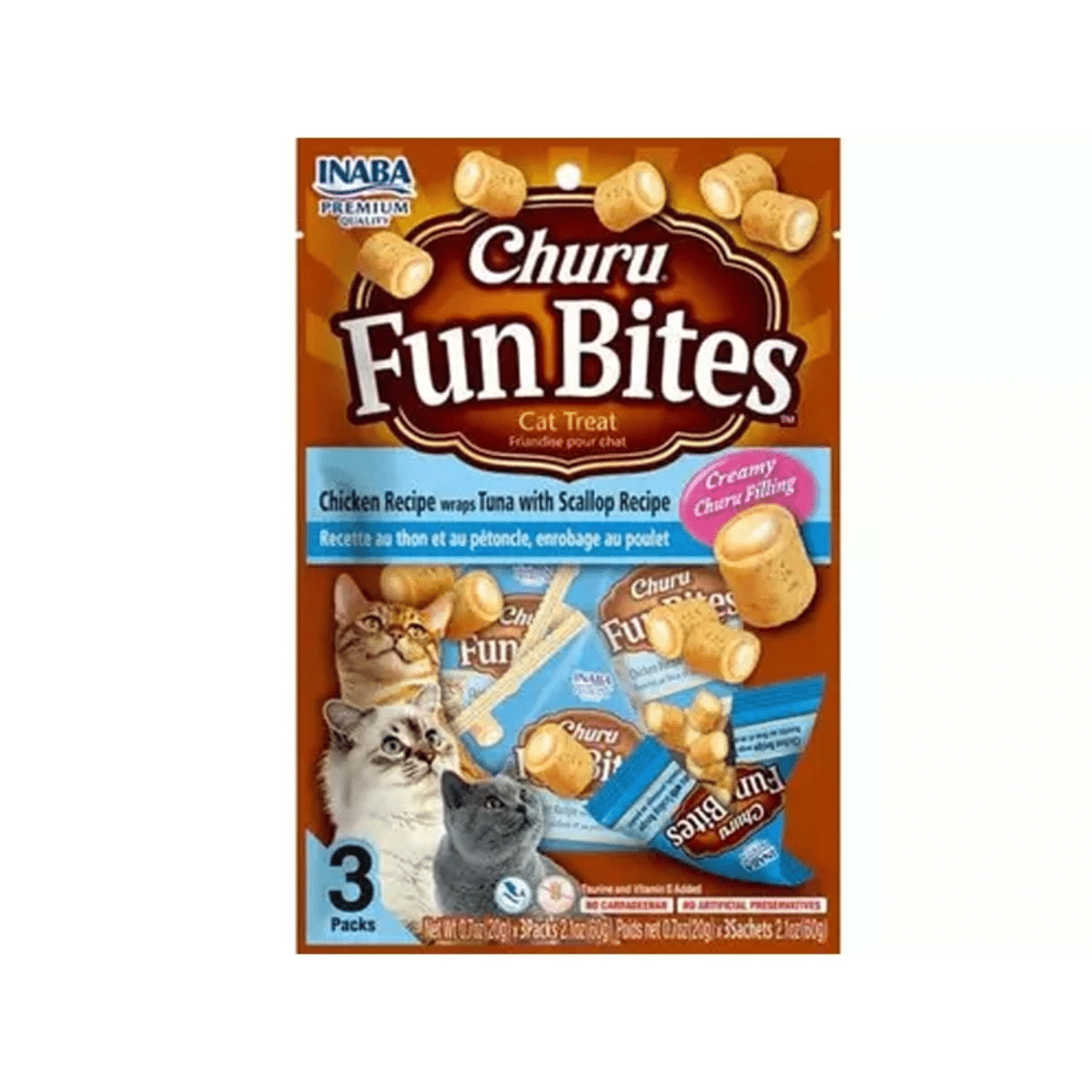 Churu Fun Bites Atún Y Ostión Para Gatos