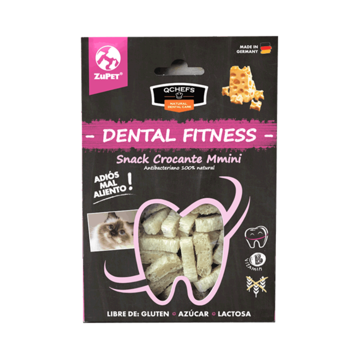 Qchefs Dental Snack Crocante Mmini Gato 60 Gr