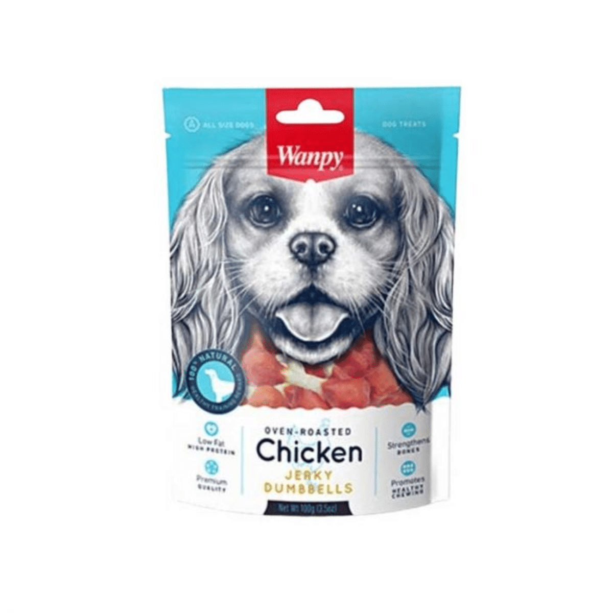 Wanpy Chicken Jerky Dumbbells