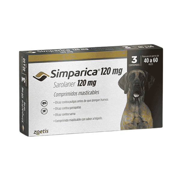 Simparica Para Perros 40 A 60 Kg 3 Comprimidos