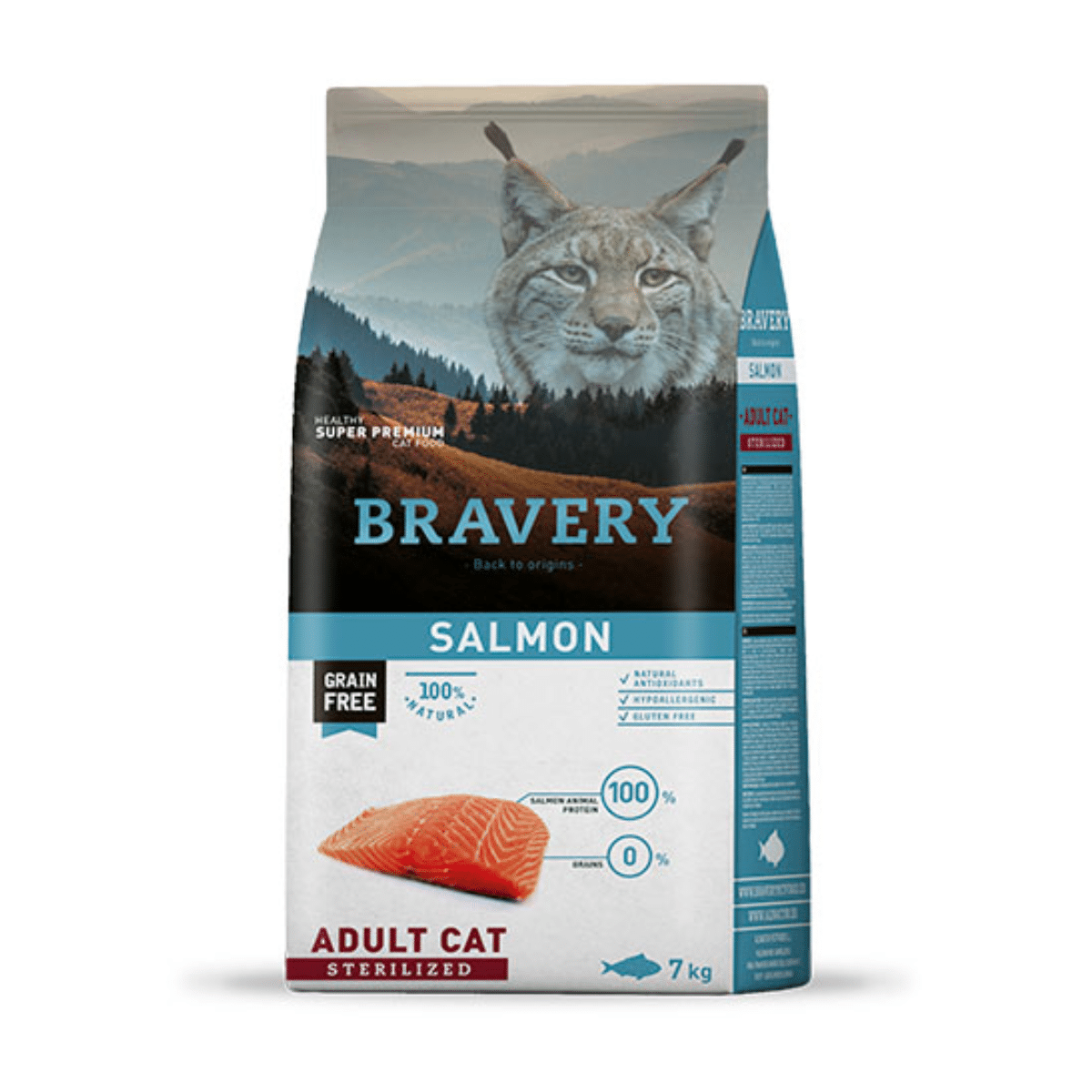 Bravery Salmon Gato Adulto Esterilizado 7 Kg