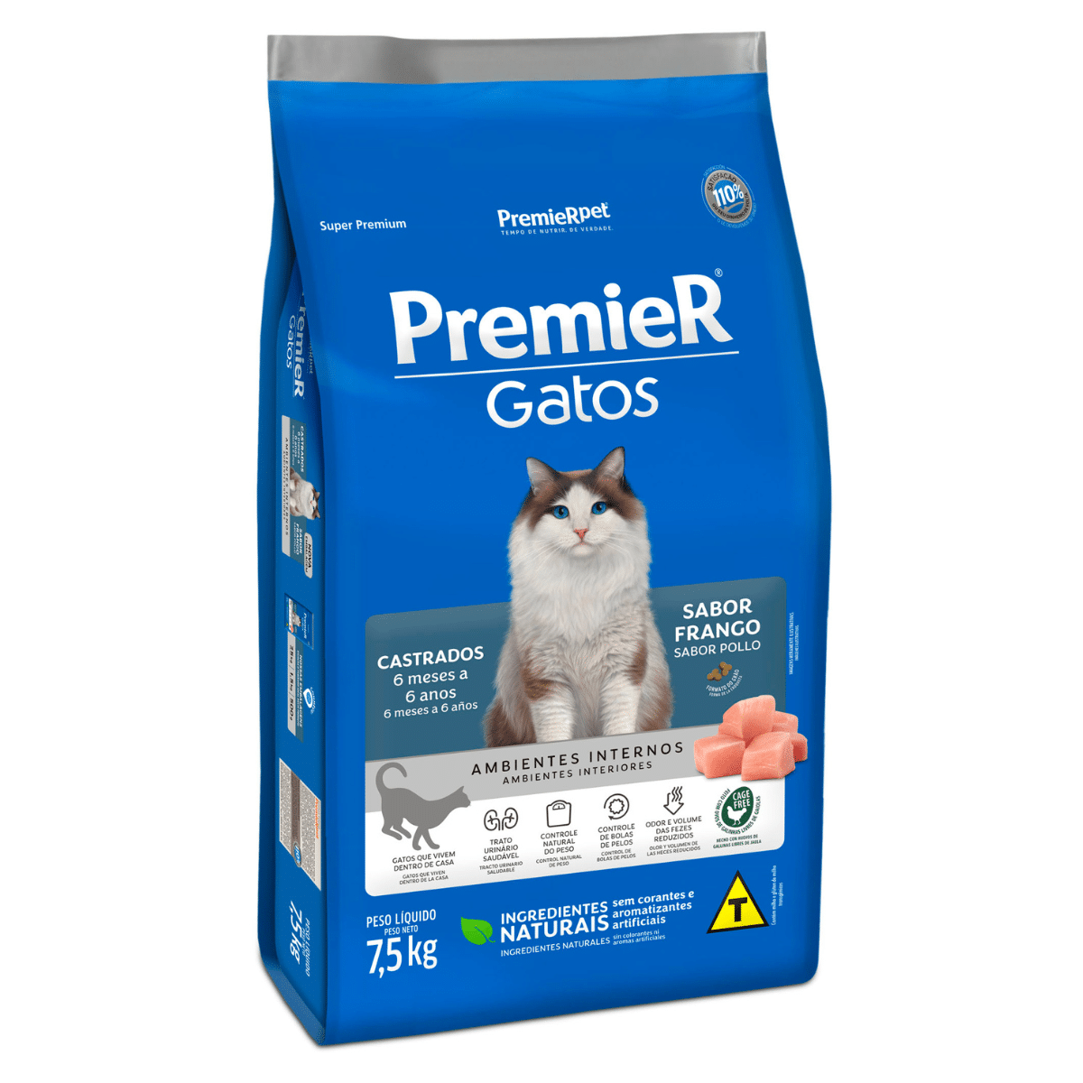 Premier Gato Castrado Pollo 7,5 Kg