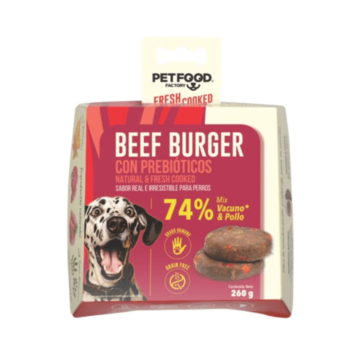 Pet Food Factory Burger Carne Perros 260 Gr