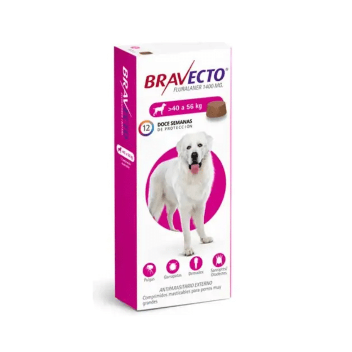 Bravecto Para Perros 1400 Mg 40 A 56 Kg