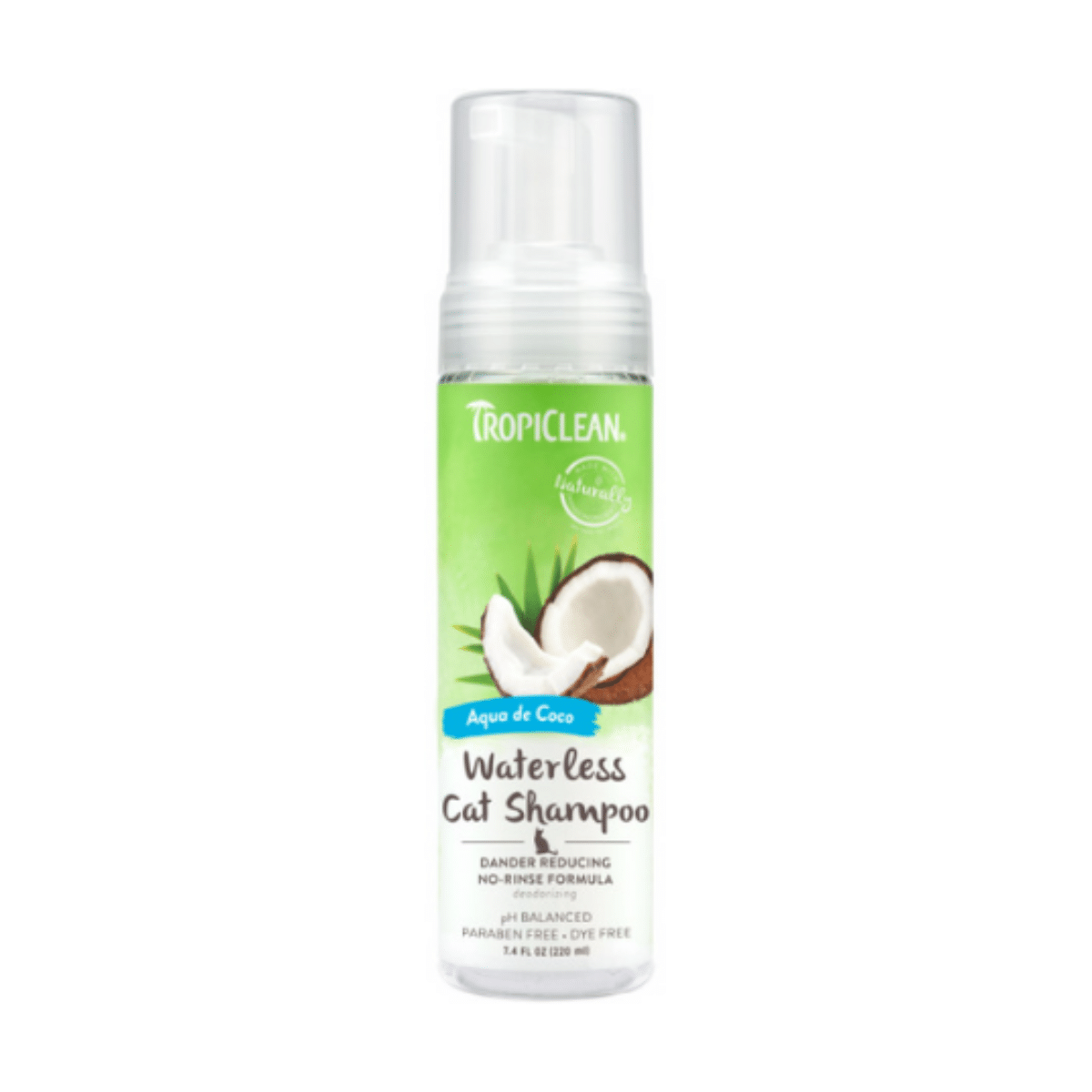Tropiclean Shampoo En Seco Dander Reducing Para Gatos 220 Ml