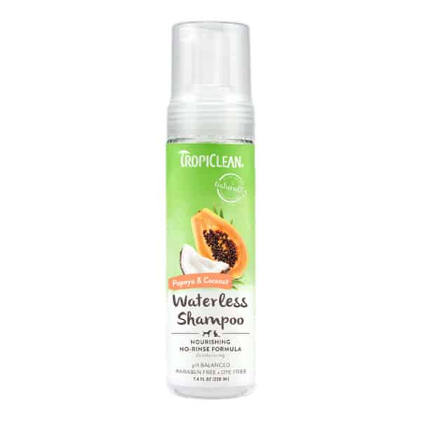 Tropiclean Waterless Dog Shampoo Papaya Y Coco 220 Ml