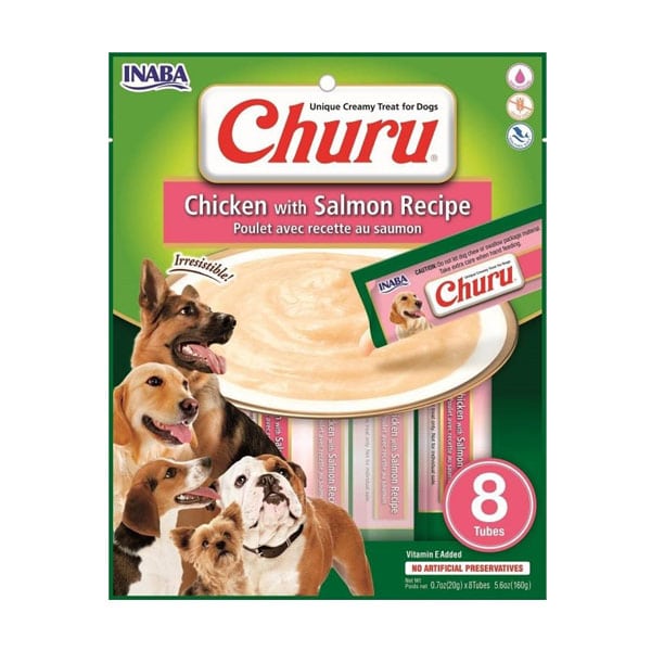 Churu Para Perro Pollo Con Salmón8 Tubos