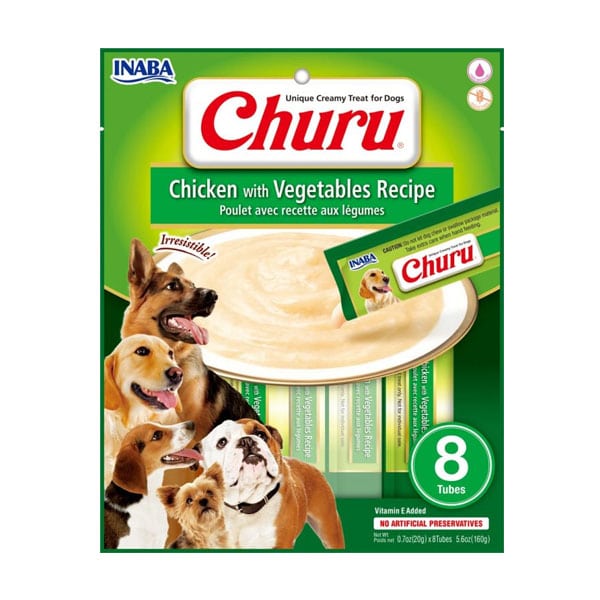 Churu Para Perro Pollo Con Vegetales8 Tubos
