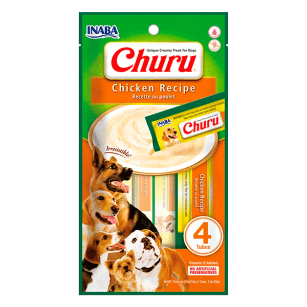 Churu Para Perro Pollo 4 Tubos