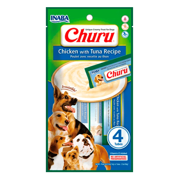 Churu Para Perro Pollo Con Atún 4 Tubos