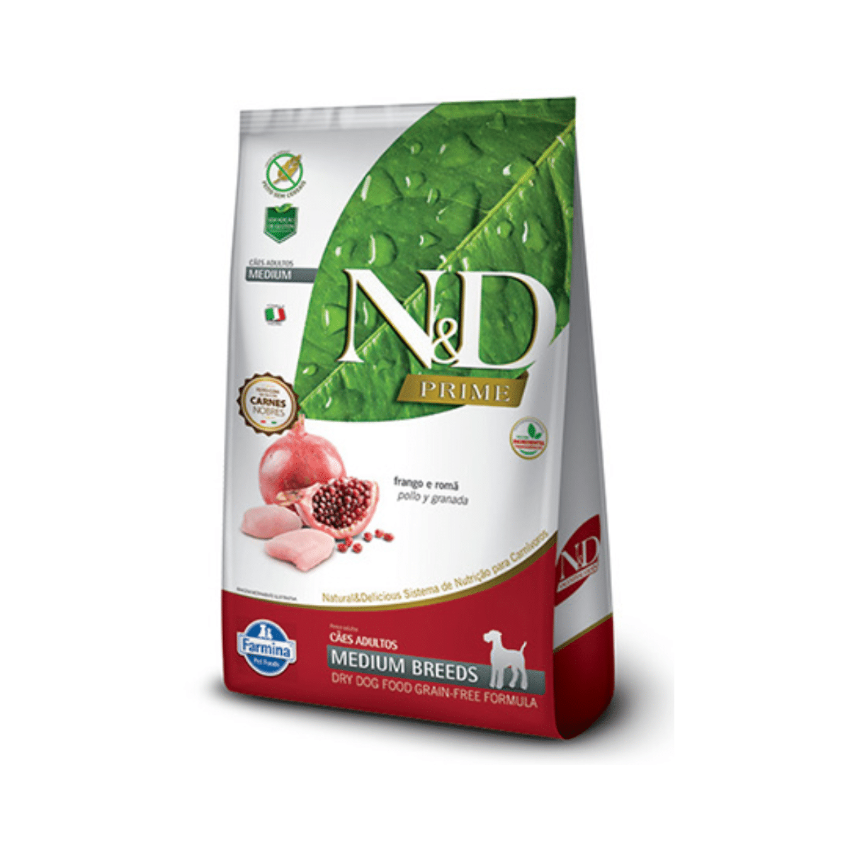 N&D Prime Perro Adulto Mediano Pollo 2,5 Kg