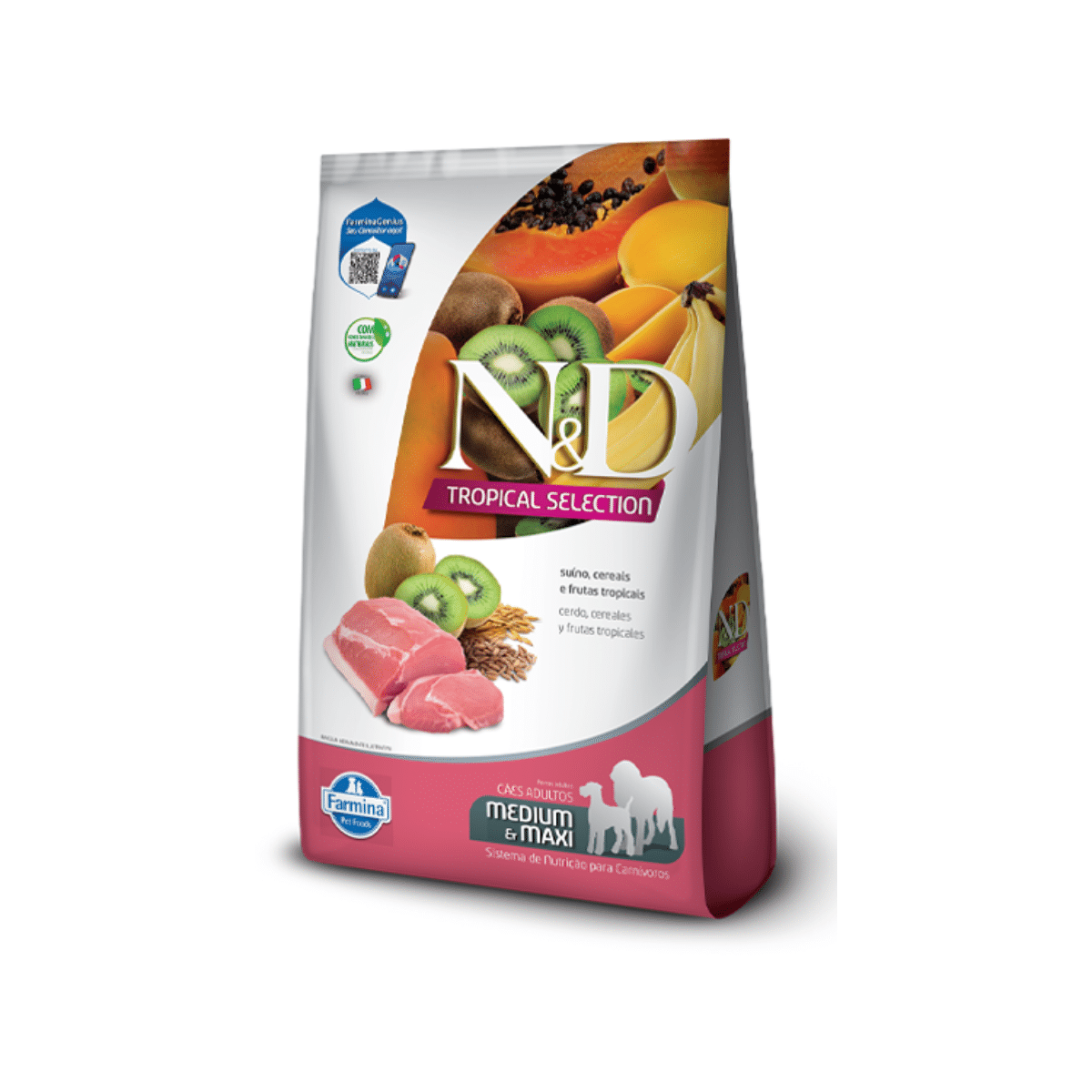 N&D Tropical Cerdo Adulto Raza Mediana 2,5 Kg